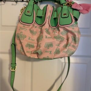 Juicy Couture Pink and Green Women's Bag